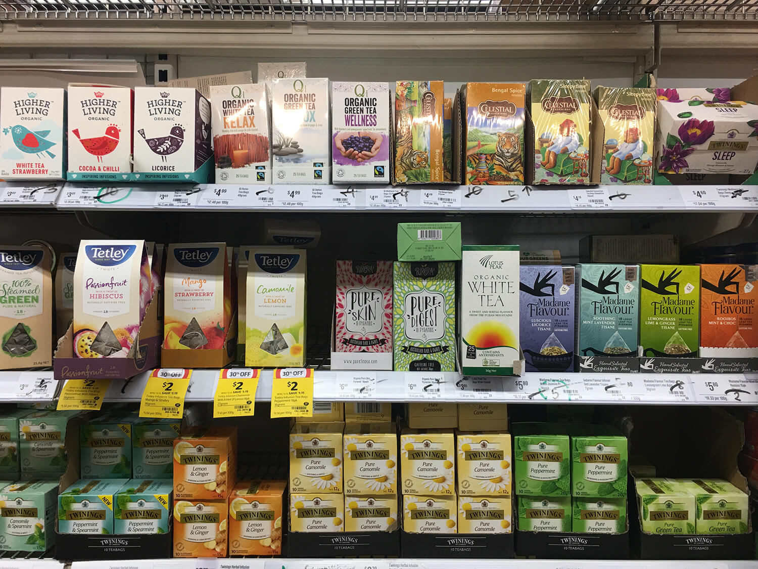 Supermarket Tea Rack